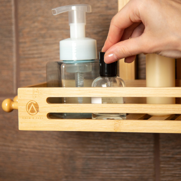 Crew & Axel Hanging Bamboo Shower Caddy & Reviews Wayfair